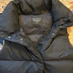 Athleta Midnight Black Quilted Vest